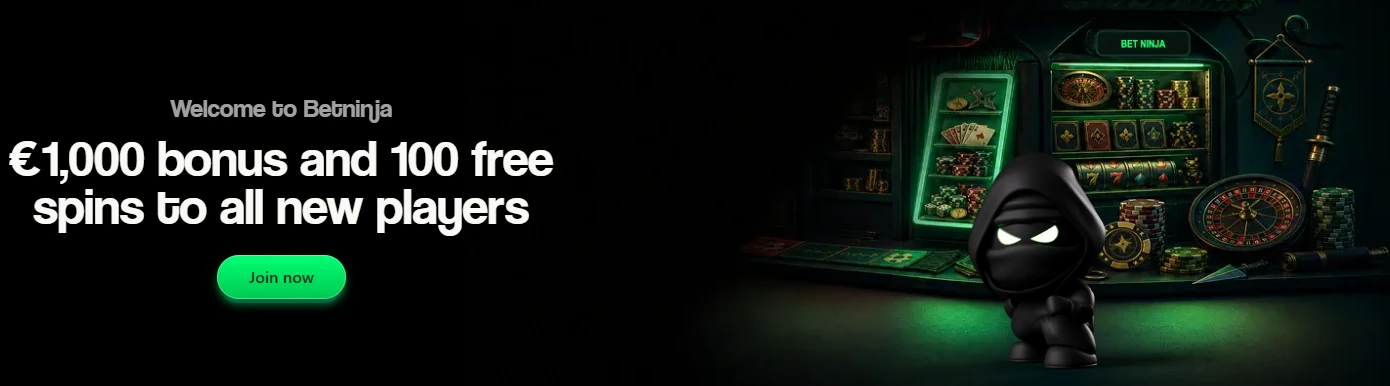 BetNinja Casino Canada Welcome Package and Deposit Offers Banner