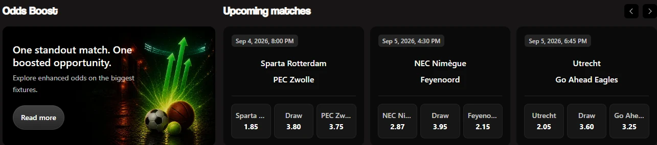BetNinja Canada Pre-Event Odds and Match Markets Overview
